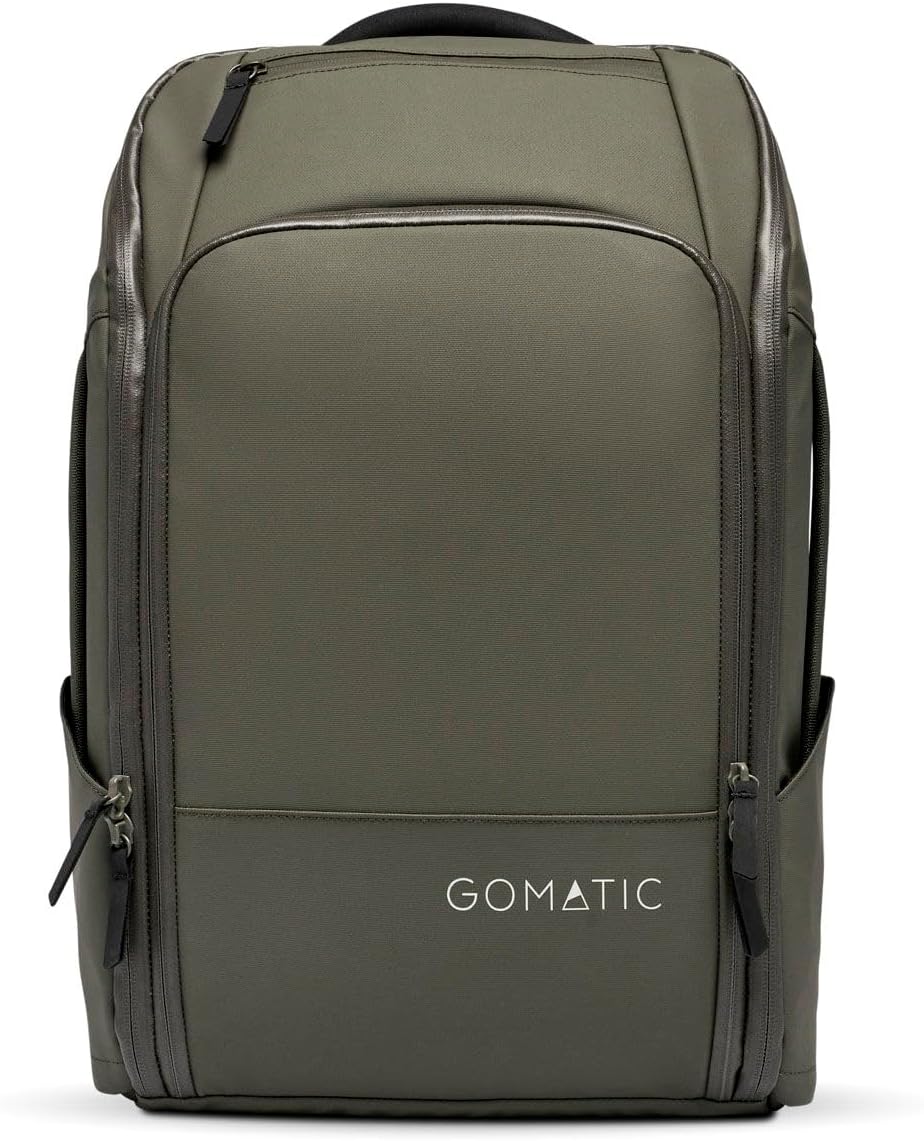 14L Travel Backpack: Elegant and Functional Daypack with Green Buisness for Commuting, Work and Travel | Durable, Stylish and Comfortable for Modern Professionals | Water Resistant, Olive, 14 - Image 2
