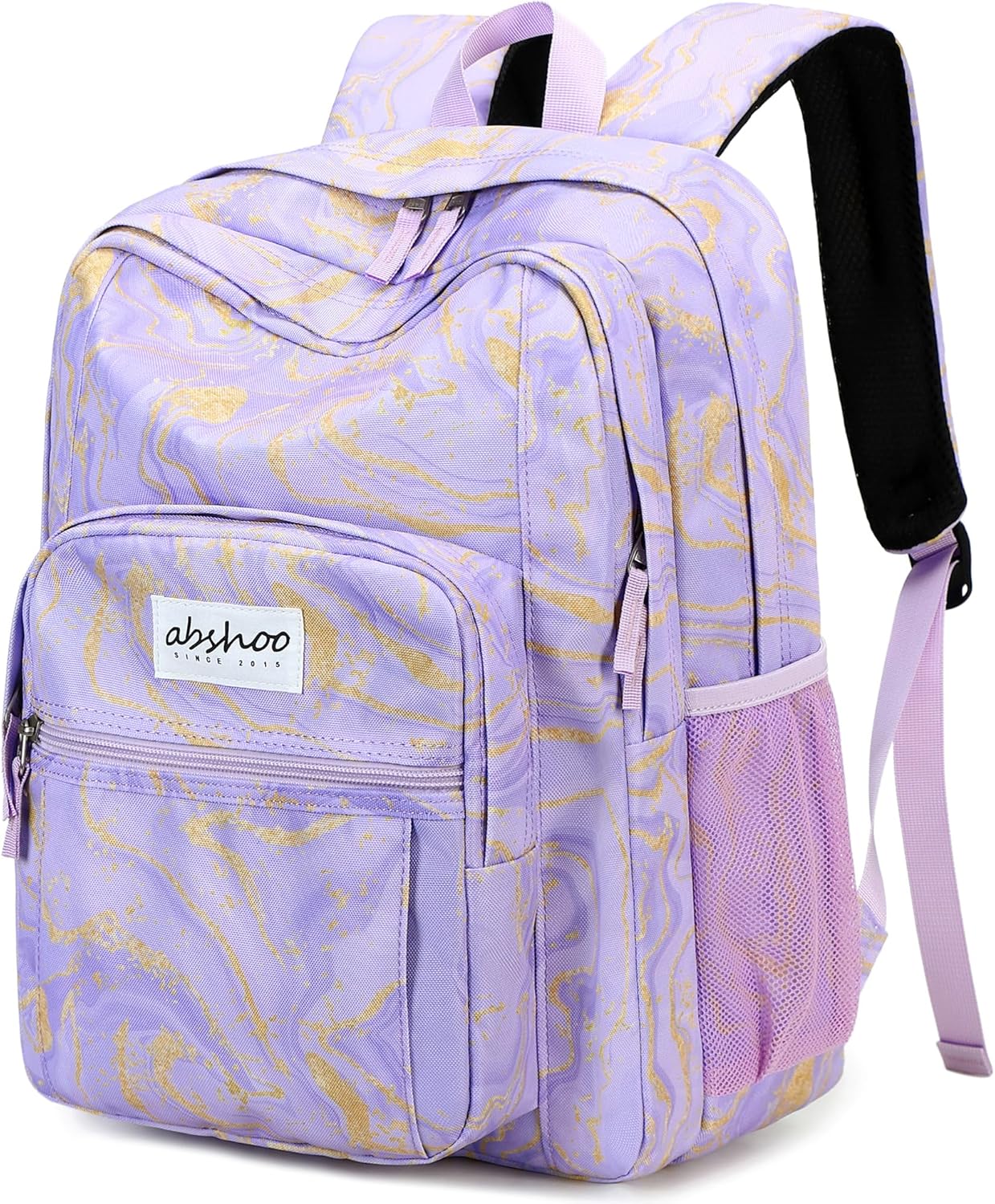 abshoo Classical Basic Travel Backpack For School Water Resistant Bookbag - Image 36