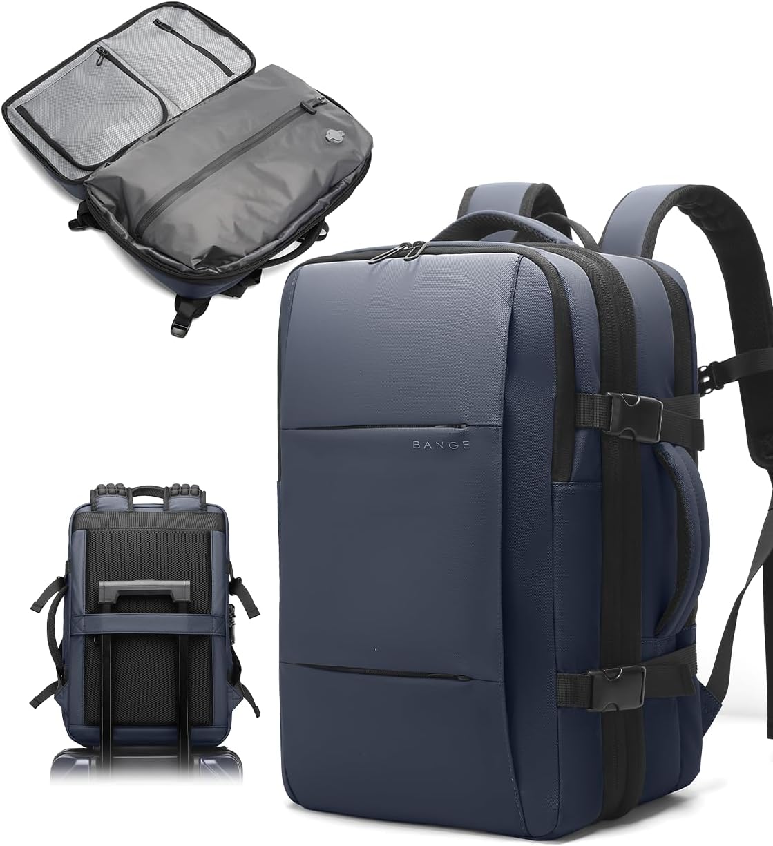 BANGE Airback Travel Backpack Expandable Backpacks i##e##s: Anti-Theft ^^ Vacuum Compression ^^ with Pump ^^ for Airplanes :i##e##s - Image 10