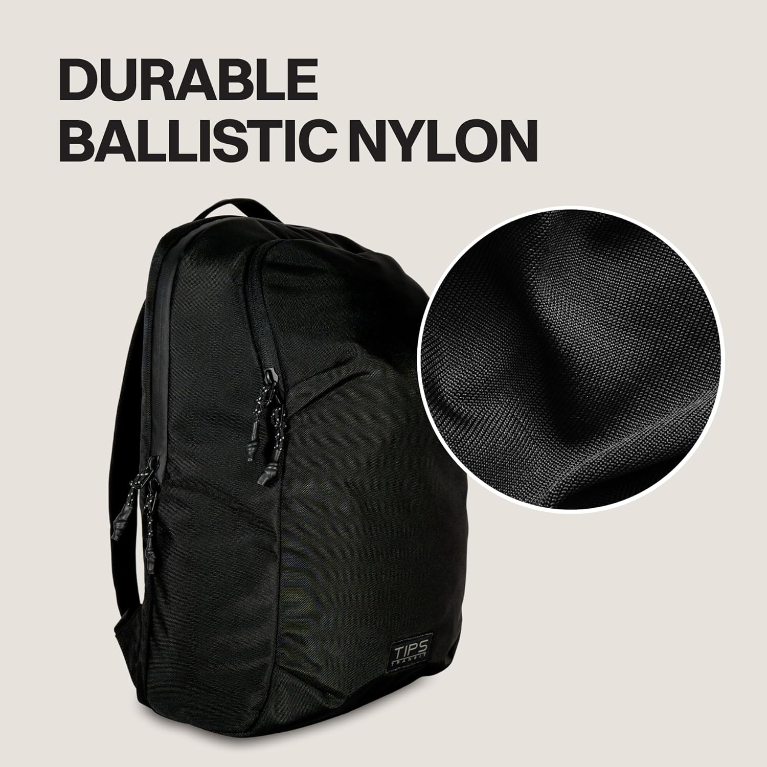 Blue Tees Golf TIPS Travel Backpack Durable, Compact and TSA-Friendly Backpack, Travelers and Professionals, Fits 16" Laptop, Tech Accessories and More, Water-Resistant, Ballistic Nylon Material - Image 4