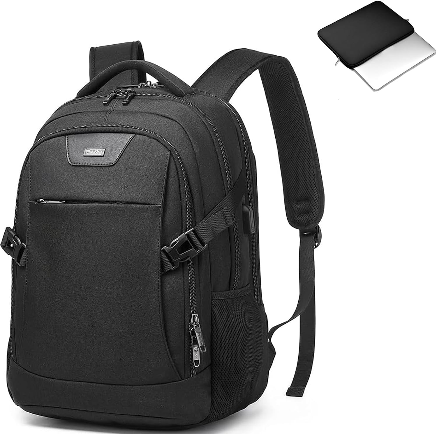 DUSLANG 17 Inch Laptop Backpack for Travel Water Resistant College Backpack for Men\/Women Laptop Bag with USB Charging Port,Black - Image 20