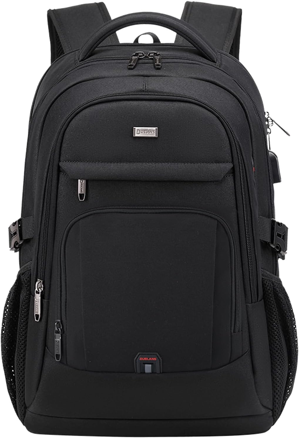 DUSLANG 17 Inch Laptop Backpack for Travel Water Resistant College Backpack for Men\/Women Laptop Bag with USB Charging Port,Black - Image 39