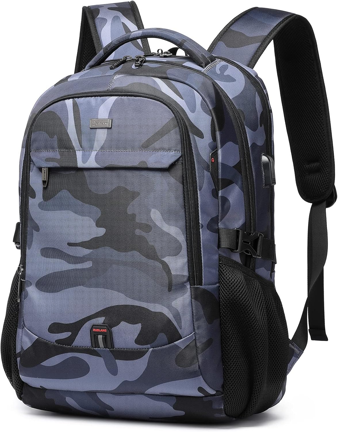 DUSLANG 17 Inch Laptop Backpack for Travel Water Resistant College Backpack for Men\/Women Laptop Bag with USB Charging Port,Black - Image 47