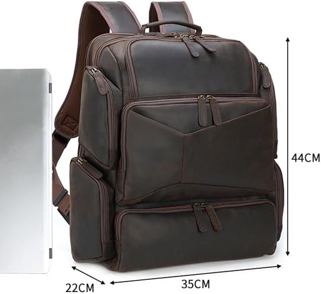 DUYHBAWRS Laptop LARGE Backpack Casual Bookbag Daypack Camping Travel Rucksack - Image 3