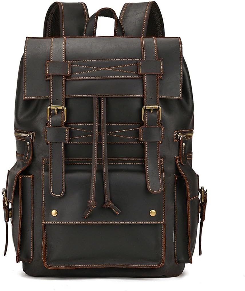 DUYHBAWRS Laptop LARGE Backpack Casual Bookbag Daypack Camping Travel Rucksack(E)