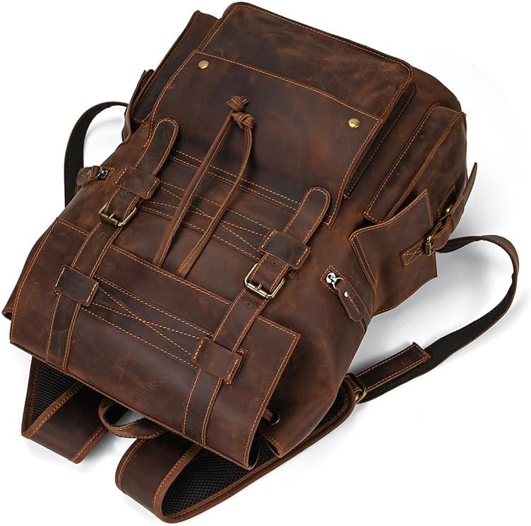 DUYHBAWRS Laptop LARGE Backpack Casual Bookbag Daypack Camping Travel Rucksack(E) - Image 3