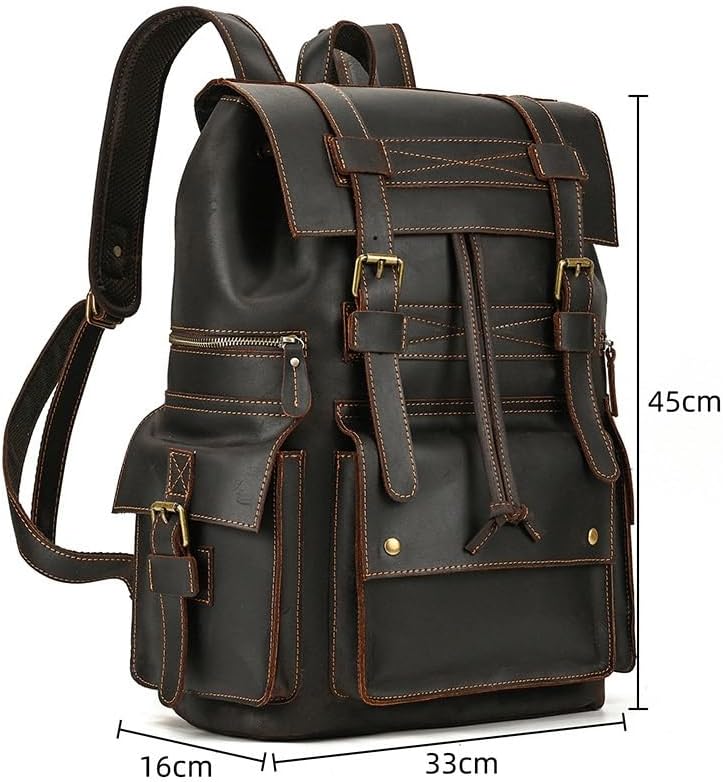 DUYHBAWRS Laptop LARGE Backpack Casual Bookbag Daypack Camping Travel Rucksack(E) - Image 2