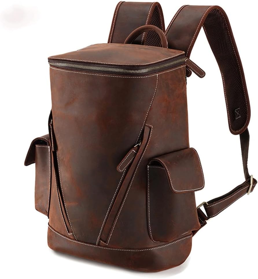 DUYHBAWRS Personality Men's Backpack Backpack Large-capacity Travel Men's Bag College(E)