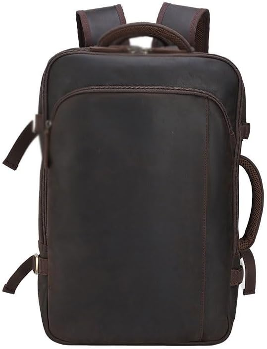 DUYHBAWRS Travel Business Backpack Leather Men's Bag Multi functional Handbag Large Capacity Backpack - Image 6