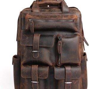 JOQWJPOIJ Laptop LARGE Backpack Casual Bookbag Daypack Camping Travel Rucksack