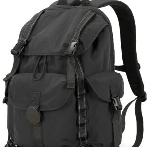 mixi Travel Backpack for Women Men, 18 Inch Carry On Laptop Backpack Black i##e##s: Flight Approved ^^ "fits 16 Laptop" ^^ Lightweight ^^ Waterproof ^^ Hiking Backpack ^^ Travel ^^ Outdoor ^^ Business ^^ Casual ^^ Daypack :i##e##s