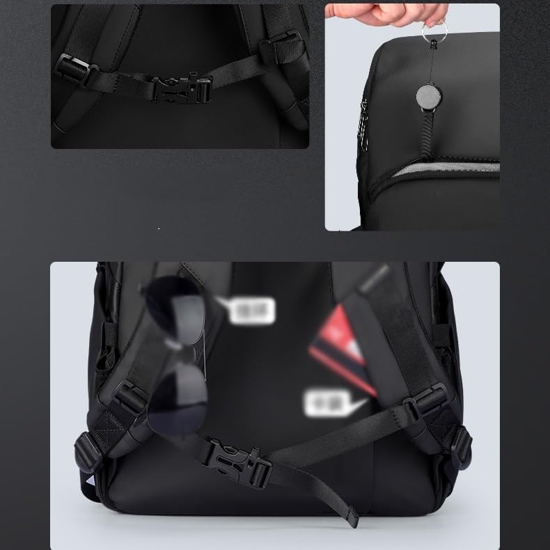 NSUQOA JSEIAJB Laptop Backpack, Hiking Waterproof Outdoor Sports Casual Daypack Travel Essentials - Image 4