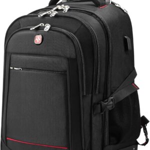 StarCloud Rolling Backpack 55L 24x15x9in Extra-Large Travel Laptop Backpack with Wheels i##e##s: 4-Wheel ^^ Water-Resistant ^^ Luggage ^^ Business ^^ Roller ^^ Commuting ^^ Checked :i##e##s
